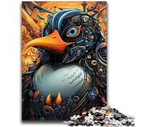 Colorful Art Penguin Jigsaw Puzzles for Teenagers 1000 Piece Puzzle,Brain Intelligence Challenge Addictive Toys for Home Decoration (50x75cm)