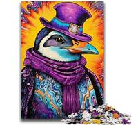 Colorful Art Penguin Jigsaw Puzzles for Teenagers 1000 Pieces,Learning Educational Toys Family Games Birthday Present,Gifts (50x75cm)