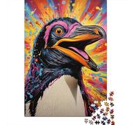 Colorful Art Penguin Puzzle for Teenagers 1000 Pieces Puzzle Brain Teaser Puzzles For Adults 1000pcs (38x26cm)