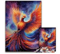 Colorful Art Phoenix 1000Pc Adults Jigsaw Puzzle Difficult Puzzles for Adults Perfect for Family Fun on Christmas, Thanksgiving, Birthdays & Easter 26X38CM/10.23x14.96inch