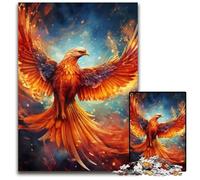 Colorful Art Phoenix Jigsaw Puzzles for Adults, 1000 Piece Puzzles for Adults Challenging DIY Brain Teaser for Teenagers 26X38CM/10.23x14.96inch