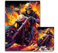 Colorful Art Skull 1000-Piece Jigsaw Puzzle cardboard Jigsaw Puzzles for Adults for Teenagers & Teens, Ideal Birthday 26X38CM/10.23x14.96inch