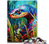 Colorful Art Snake 1000 Pieces Jigsaw Puzzle For Adults Teens,Learning Educational Toy for Is Ideal As A Gift for The Whole Family (50x75cm)