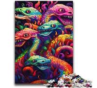Colorful Art Snake 2000 Piece Jigsaw Puzzles for Adults,Family Game Stress Reliever Difficult Challenge Artists Collection,Fine Art (70X100cm)