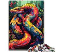 Colorful Art Snake Jigsaw Puzzles 2000 Pieces for Adults Teens,Learning Educational Toy for Is Ideal As A Gift for The Whole Family (70X100cm)