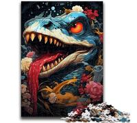 Colorful Art Snake Jigsaw Puzzles for Adults 1000 Piece,Challenging Game Gifts for Is Ideal As A Gift for The Whole Family (50x75cm)
