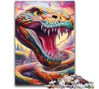 Colorful Art Snake Jigsaw Puzzles for Adults 2000 Pieces,Help The Brain Exercise Addictive Toys to Cultivate Patience Great Gift (70X100cm)