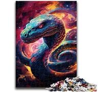 Colorful Art Snake JigsawPuzzle 1000 Pieces for Adults,Challenging Game And Family Play for Is Ideal As A Gift for The Whole Family (50x75cm)