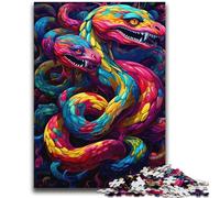 Colorful Art Snake JigsawPuzzle 2000 Pieces for Adults,Decompressing Intellectual Educational Toy Birthday Present,Gifts,Wall Art (70X100cm)