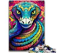 Colorful Art Snake Puzzles for Teenagers 1000 Pieces,Family Game Stress Reliever Difficult Challenge Artists Collection,Fine Art (50x75cm)