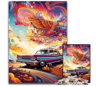 Colorful Art Sports Car 1000 Piece Jigsaw Puzzles for Adults Impossible Jigsaw Puzzles for Adults Ideal And Home Decor 50x75CM/19.68x29.52inch