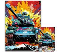 Colorful Art Tank 1000 Pieces Puzzle Gifts Jigsaw Puzzles for Adults Family Activity, DIY Home Decor, 26X38CM/10.23x14.96inch