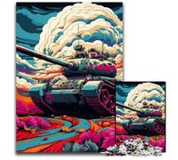 Colorful Art Tank 1000Pc Adults Jigsaw Puzzle Jigsaw Puzzles Relaxing Entertainment, Home Decor 26X38CM/10.23x14.96inch