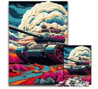 Colorful Art Tank JigsawPuzzle 1000 Pieces for Adults Wooden Jigsaw Puzzles for Adults Ideal DIY Decor & Brain Teaser Gift 50x75CM/19.68x29.52inch