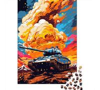 Colorful Art Tank Puzzle Friendly Materials 100 Percent Recycled Cardboard Jigsaw Puzzle for Adult Children 1000pcs (38x26cm)