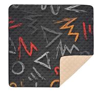Colorful Art Trend Graffiti Soft Foam Baby Gym & Activity Mat for Floor 1-Piecing Kicking Mat for Baby Toddler Infant, 50'' x 50''