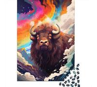 Colorful Art Yak Puzzles for Adults 500 Puzzles for Adults 500 Pieces Puzzle 500 Pieces 500 Piece Jigsaw Puzzles for Gift 500pcs (52x38cm)