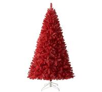 Colorful Artificial Christmas Tree, Eco-friendly PVC Material, Realistic Holiday Party Decoration, Easy Installation(Red-1.8m/6ft)