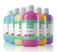 Colorful Artist Pastel Acrylic Paint Set, 6 Pack 16.67 oz for Art Painting