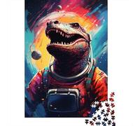 Colorful Artistic Astronaut Crocodile Jigsaw Puzzles for Adults 1000 Piece Jigsaw Puzzles for Adults Puzzle 1000 Pieces Jigsaws Gifts 1000pcs (75x50cm)