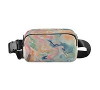 Colorful Artistic Fluid Cute Crossbody Bag Waist Packs for Men Women Small Crossbody Belt Bag with Adjustable Strap for Travel Running Hiking, Colorful Artistic Fluid, One Size