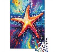 Colorful Artistic Starfish 1000 Piece Jigsaw Puzzle Family Fun Jigsaws for Adults And Challenging Game,stress Relief Games And Unique Gifts 1000pcs (75x50cm)