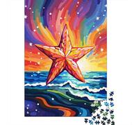 Colorful Artistic Starfish Jigsaw Puzzles for Adults 1000 Piece Jigsaw Puzzles for Adults Puzzle 1000 Pieces Jigsaws Gifts 1000pcs (75x50cm)