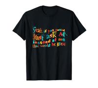 Colorful Ask Artificial Intelligence AI Nerd Geek Tech Joke T-Shirt