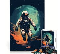 Colorful Astronaut Space 1000 Piece Puzzle For Teenagers Brain Think Clear Hue Real Challenge Home Display (50x75cm)