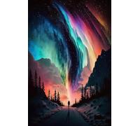 Colorful Aurora Borealis Wonderful World Colorful Artwork Unique Birthday Present Educational Gift Home Decor Puzzle Entertainment Toys Intellectual Game_300pcs