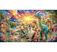 Colorful-baby-dragon-in-magical-forest Recycled Paper Jigsaw Puzzles 1000Pc Educational Games Fun and Challenging Family Game Great Gift Idea for Decompression 38x26/1000pcs