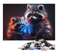 Colorful Baby Raccoons Puzzle for Adults And Teenagers 1000 Pieces Puzzles for Teenagers Gifts Game Toys for Adults 1000pcs (75x50cm)