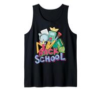 Colorful Back to School Doodle Art Tank Top