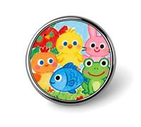 Colorful Badges Pin, Personalized Exquisite Round Badge, 1 Inch Button Pins for Women And Men, Decorative Metal Round Brooch for Clothing, Backpacks, And Hats