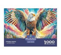 Colorful Bald Eagle 1000 Piece Jigsaw Puzzle for All Ages - Eco-Friendly Recycled Paper, A Great Gift Idea And Home Decoration Project 70x50cm/1000pcs