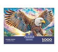 Colorful Bald Eagle 1000 Piece Jigsaw Puzzle for All Ages - Eco-Friendly Recycled Paper, A Great Gift Idea And Home Decoration Project 70x50cm/1000pcs