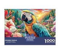 Colorful Bald Eagle 1000 Piece Jigsaw Puzzle for All Ages - Eco-Friendly Recycled Paper, A Great Gift Idea And Home Decoration Project 38x26cm/1000pcs