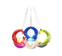 Colorful Balloon Glass Shade Chandelier Adjustable Cable Ceiling Light Fixture For Kitchen Island Bedroom,Modern Glass Globe During Light,G4 Nordic Color Bubble Balls Chandelier-Co