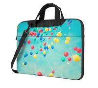 Colorful Balloons Blue Sky Printed Waterproof Laptop Case Ultra-Thin Portable One-Shoulder Laptop Bag 600d Oxford 13in/14in/15.6in
