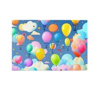 Colorful Balloons Horizontal Wooden Jigsaw Puzzle 1000 Pieces Relax and Improve Hands on Skills and Concentration