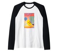 Colorful Balloons in The New Mexico Sky Albuquerque Travel Raglan Baseball Tee