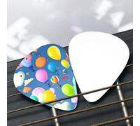 Colorful Balloons Patterned guitar pick set - (thin/medium/thick), widely compatible with all kinds of stringed instruments,