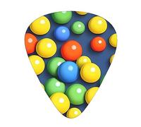 Colorful Balls Guitar Picks, Premium Celluloid Picks For Enhanced Playability And Tone.