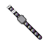 Colorful Baseball Dripping Soft Silicone Watch Bands Replacement IWatch Straps 38mm 40mm 42mm 44mm