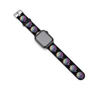 Colorful Baseball Dripping Soft Silicone Watch Bands Replacement IWatch Straps 38mm 40mm 42mm 44mm