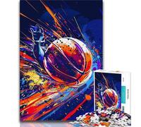Colorful Basketball Jigsaws 1000 Pieces for Teenagers,Educational Games Home Decoration Deal As Gifts for The Whole Family 38x26cm