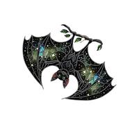 Colorful Bat Suncatchers Window Hanging Stained Glass Halloween Decorations For Yard & Balcony Panels Bat Stained Glass Suncatchers
