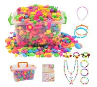 Colorful Beading Assortment Box - Compact Accessory Maker, Artistic DIY Trinket Assembly, Custom Puzzle Creation Bundle, Versatile Developmental Crafting Toy | Youth Holiday, Student Leisure