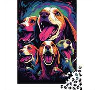Colorful Beagle Compilation Jigsaw Puzzle 1000 Pieces, Pet Lover Gift for Home, Birthday And Christmas 70x50cm/1000pcs