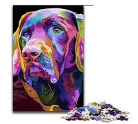 Colorful Beagle Dog Jigsaw Puzzles Pieces for Adults Wooden Puzzles Home Activity for Holidays Birthdays And Family Game Nights 1000 PCS(75x50cm)